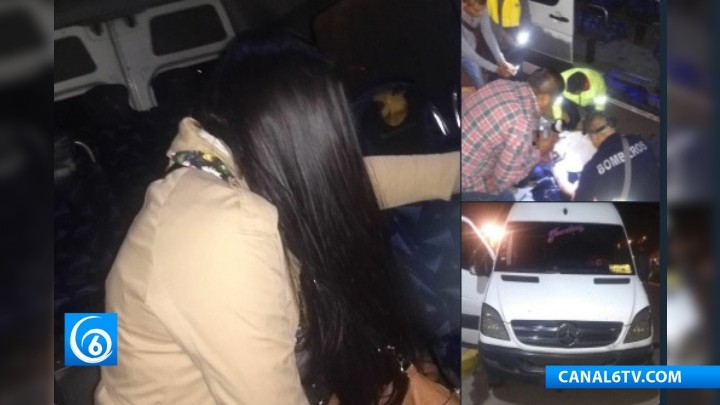 Balean a pasajeros durante asalto a transporte público