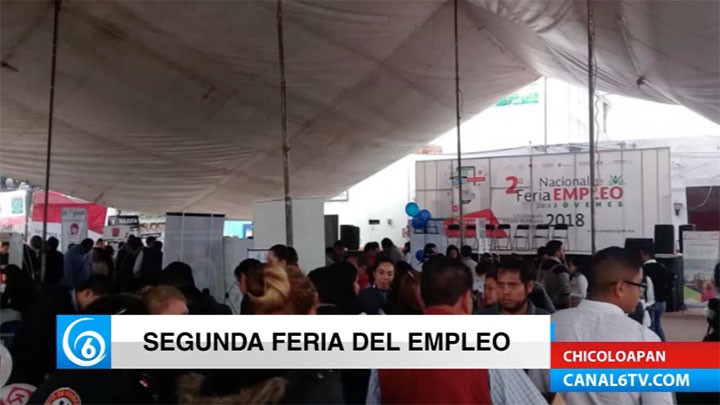 Llevan a cabo la segunda Feria del Empleo en el municipio de Chicoloapan
