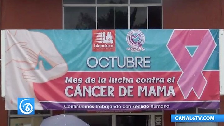 Octubre: Mes de Sensibilización sobre el Cáncer de Mama, por ello Ixtapaluca se une a diversas actividades para la detección de esta enfermedad
