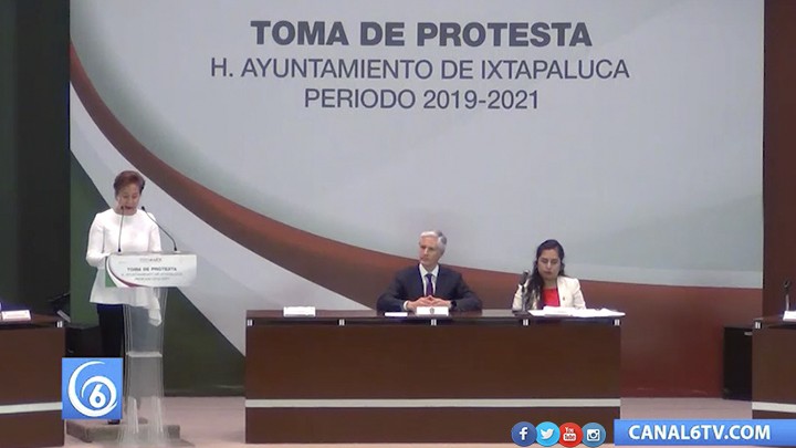 El gobernado del Edomex, Alfredo del Mazo, asistió a la toma de protesta de Maricela Serrano