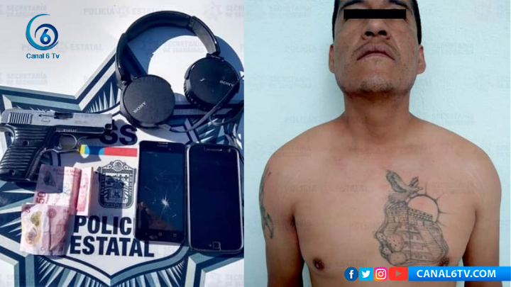 Detienen a un asaltante, justo después de cometer el delito en San Mateo Atenco