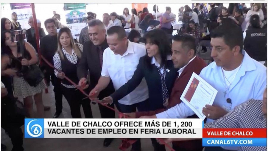 En el municipio de Valle de Chalco ofrecieron más de 1.200 vacantes laborales en la Feria del Empleo