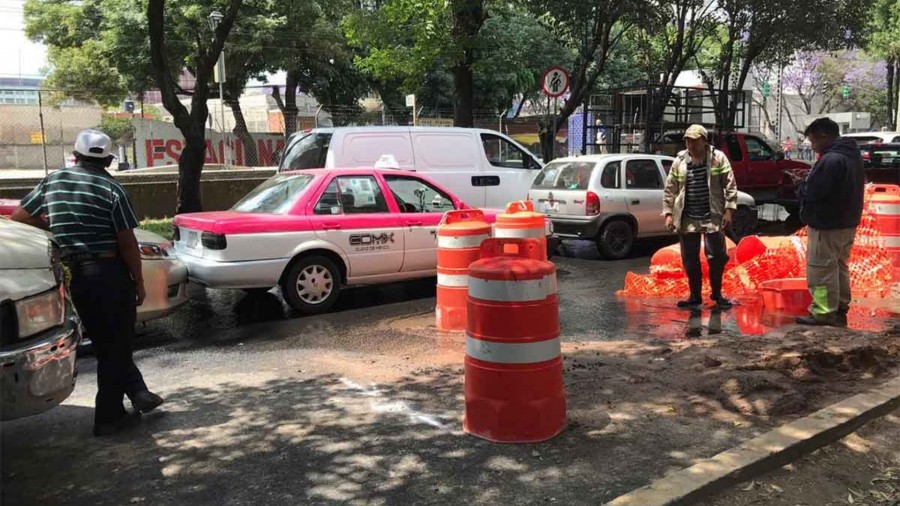 Reportaron fuga de agua en Tlalpan