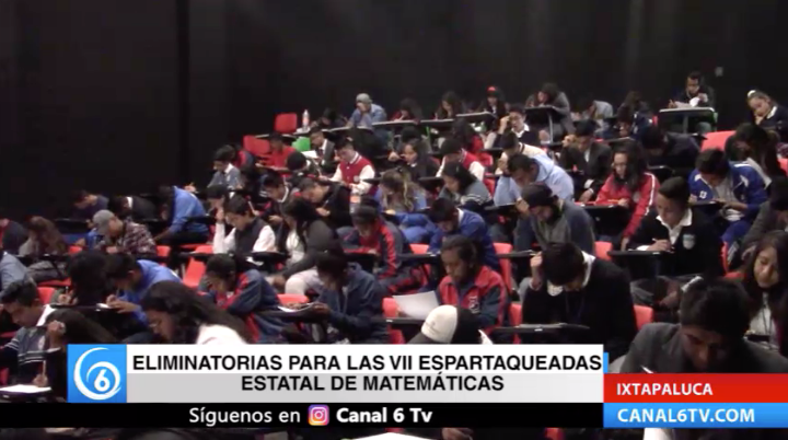 Realizan eliminatoria para las VII Espartaqueadas Estatales de Matemáticas