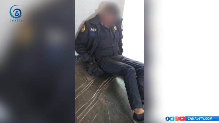 Golpean brutalmente a policía que defendió a una mujer en Metro Consulado