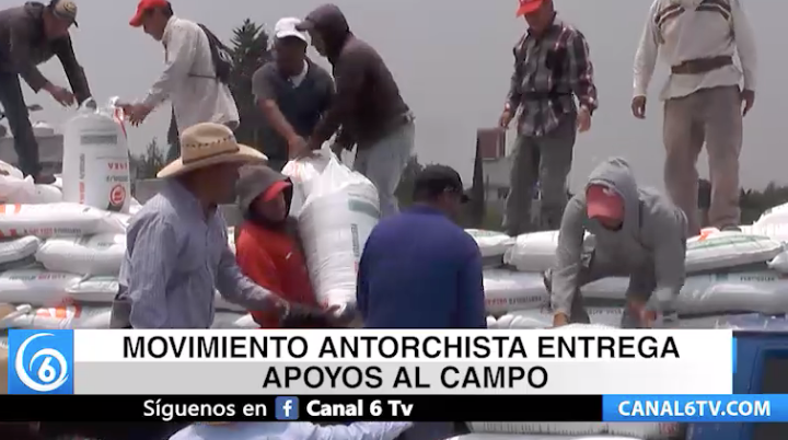 En Santiago Tepopula se llevó acabo la 7º entrega de fertilizante para campesinos de la zona de los Volcanes.