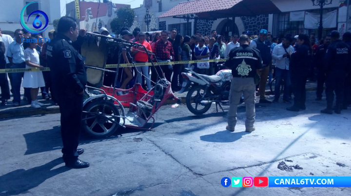 Explota tanque de gas en moto-taxi en Los Reyes La Paz