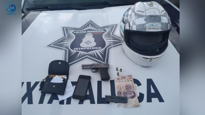 Detienen a asaltantes en Santa Bárbara, Ixtapaluca