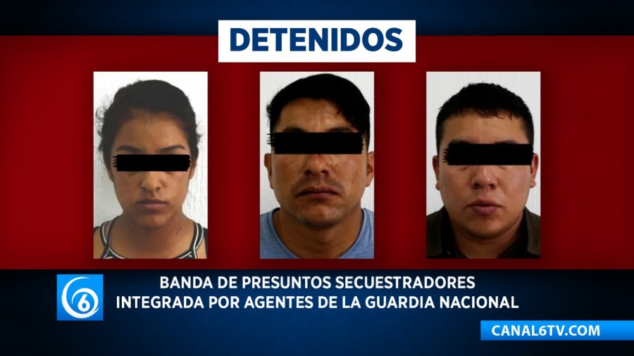 Capturan a presunta banda de secuestradores integrada por agentes de la Guardia Nacional
