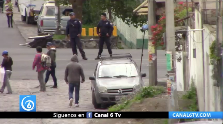 Habitantes del municipio de Cocotitlán inconformes por la ineficacia de la policía