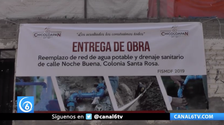 El municipio de Chicoloapan realizó trabajos para reemplazar la red de agua potable y drenaje sanitario