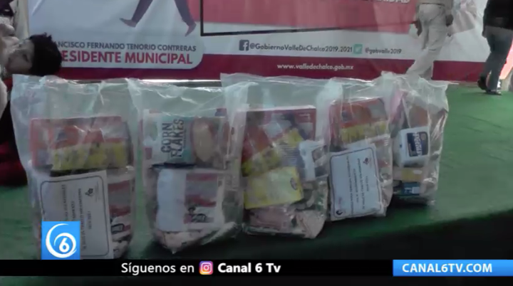 Arranca programa de apoyo alimentario para las familias vulnerables en Valle de Chalco