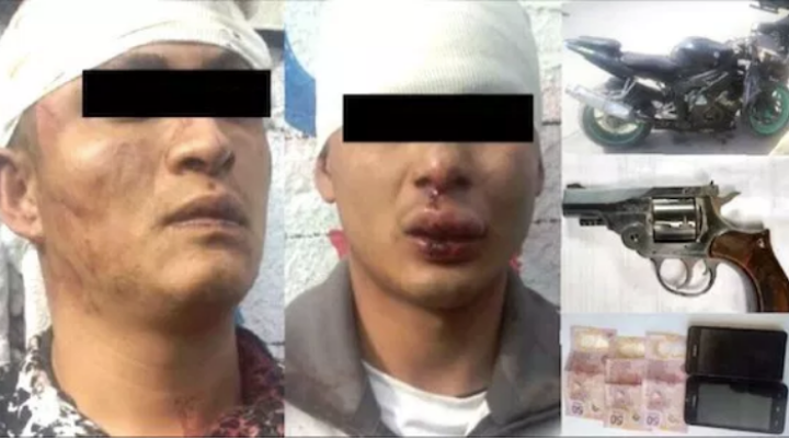 Capturan a asaltantes de transporte público; los golpean y casi los avientan a canal de aguas negras