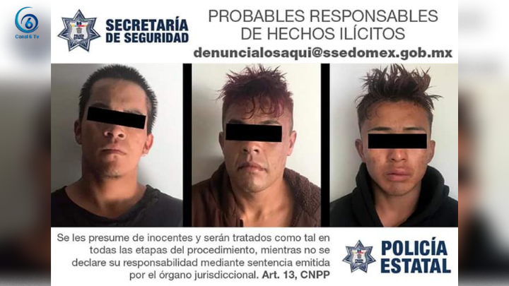 Detienen a sujetos por probable participación en robo de vehículo en Chalco