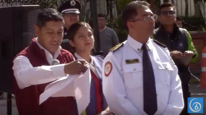 El ayuntamiento de Chicoloapan en coordinación con la dirección de Protección Civil y municipal realizó un macrosimulacro