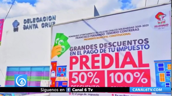 ¡Tómalo en cuenta! Estos son los descuentos en pagos de predial en Valle de Chalco