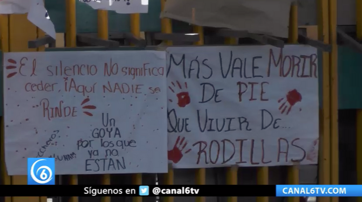 Planteles de la UNAM amanecen en paro por 51 aniversarios del 2 de octubre