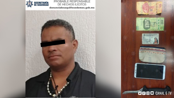 Detienen a ladrón en Tenancingo