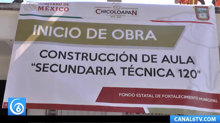 Dan banderazo de inicio de obra en la Escuela Técnica Secundaria Núm. 120