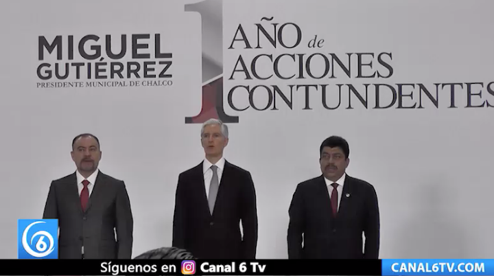 Presidente municipal de Chalco presume avances en seguridad