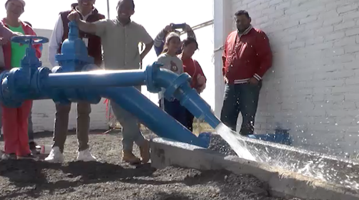 Inauguran pozo de agua en Chicoloapan