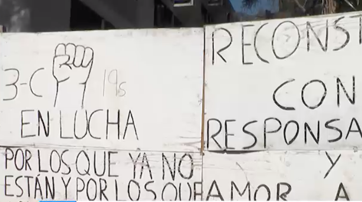 Afectados del Multifamiliar de Tlalpan aun no pueden regresar a su hogar