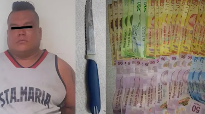 Detienen a asaltante de comercios en Chimalhuacán