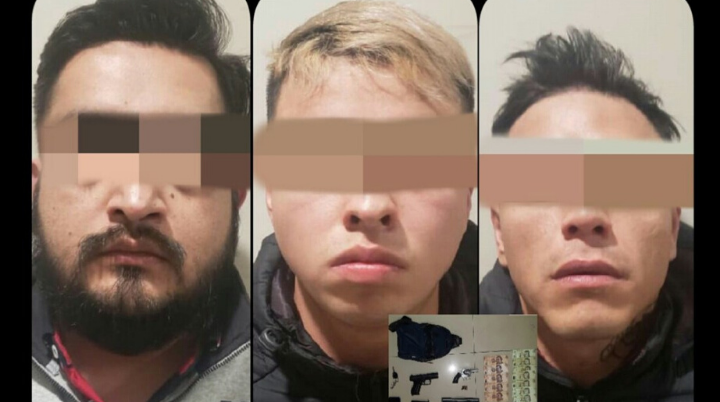 Detienen a trío de asaltantes en Ecatepec