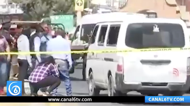 Tres muertos y un herido dejó ataque a combi en Chalco
