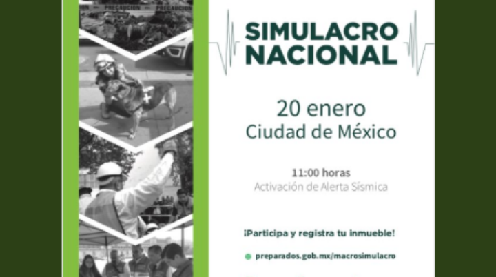Este 20 de enero se activarán las alertas sísmicas por macrosimulacro en la CDMX
