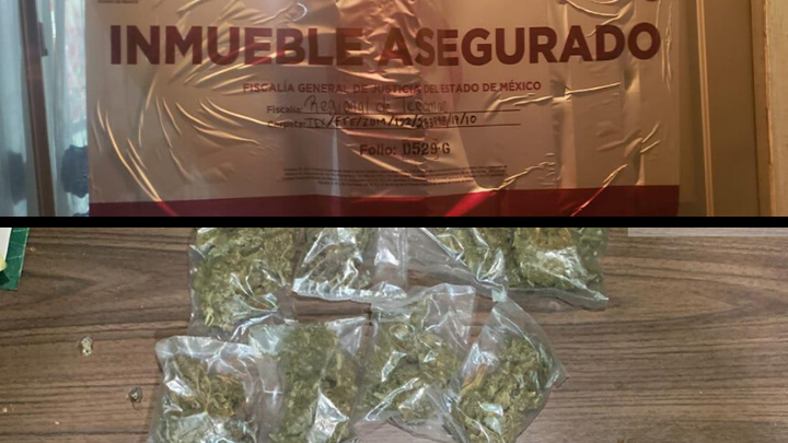 Aseguran droga durante cateo a inmueble en Zumpango