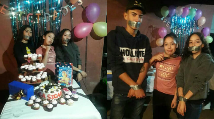 Niña celebra su cumpleaños con fiesta temática al estilo del crimen organizado La Sicaria