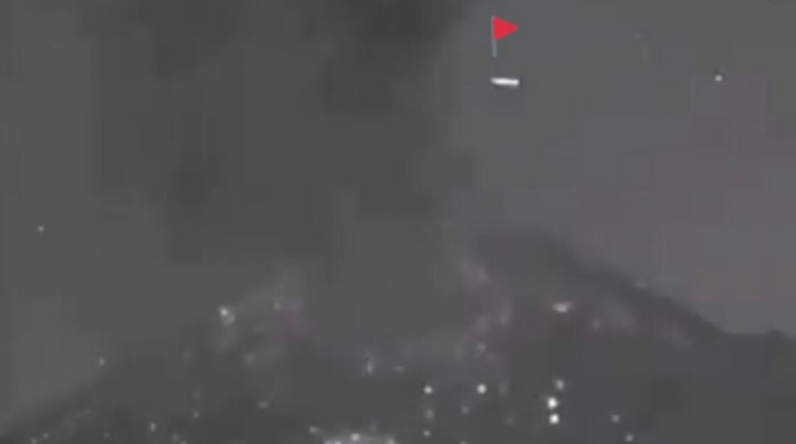 Luego que se  registraran dos erupciones en el volcán Popocatépetl, revelan la verdad detrás del OVNI
