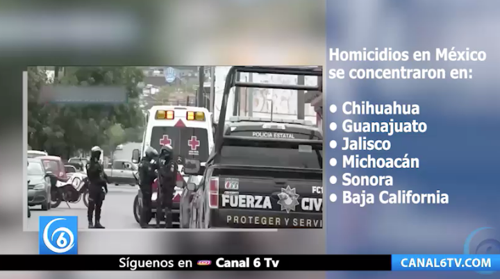 Una cuarta parte del país tiene crisis de homicidios