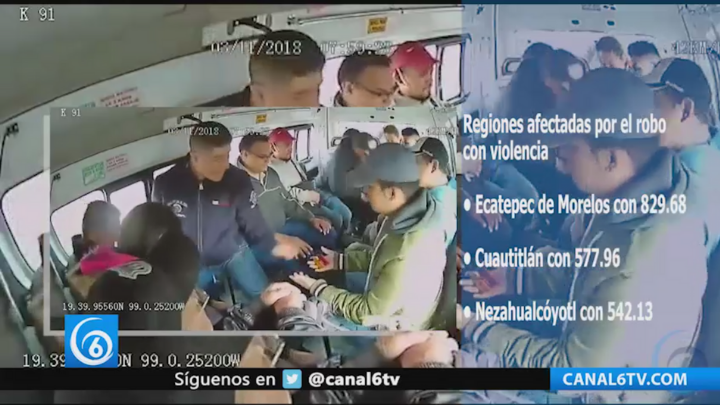 Edomex, segundo lugar en robo con violencia