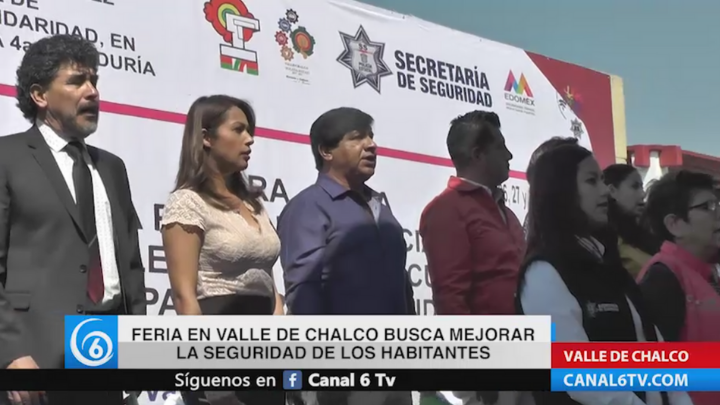 Feria en Valle de Chalco busca mejor la seguridad de los habitantes