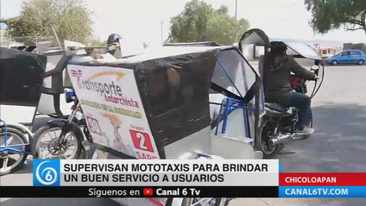 Supervisan a mototaxis para que brinden un buen servicio a usuarios de Chicoloapan