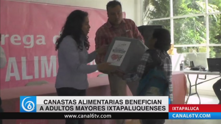 Canastas alimentarias benefician a adultos mayores ixtapaluquenses