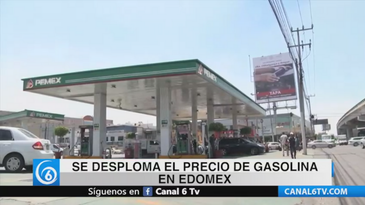 Se desploma el precio de gasolinas en Edomex