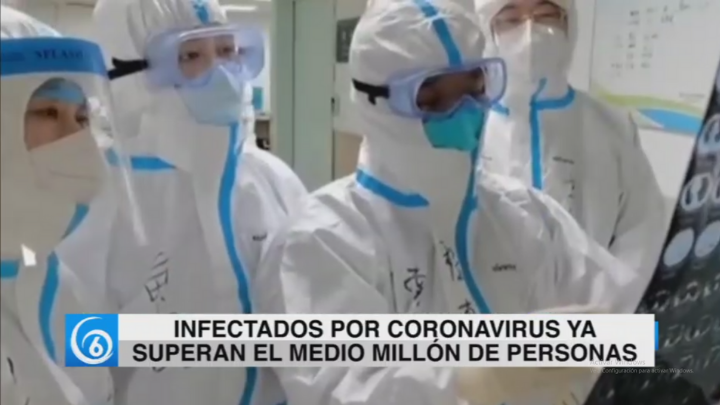 Infectados por Coronavirus superan el medio millón de personas