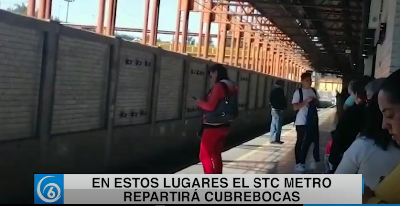 En estos lugares el STC Metro repartirá cubre bocas