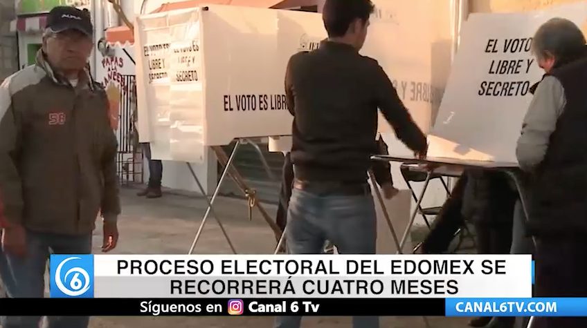 Proceso electoral del Edomex se recorrerá cuatro meses