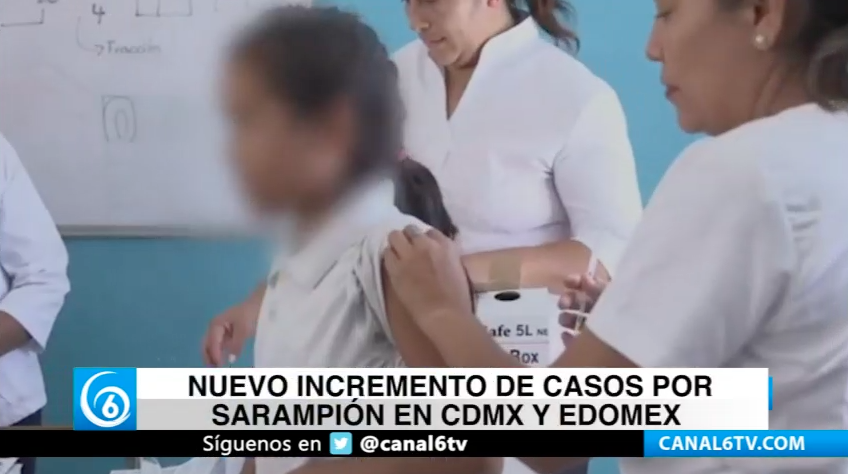 Nuevo incremento de casos por sarampión en CDMX y Edomex