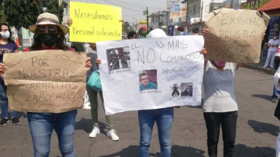 Personal Médico del HGZ N° 71 en Chalco, se manifestó por falta de insumos médicos