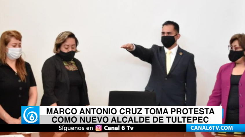 Marco Antonio Cruz toma protesta como nuevo alcalde de Tultepec