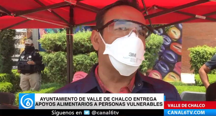 Ayuntamiento de Valle de Chalco entrega apoyos alimentarios a personas vulnerables