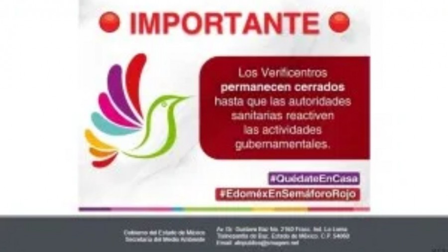 En suspensión permanente la verificación vehicular en el EdoMex