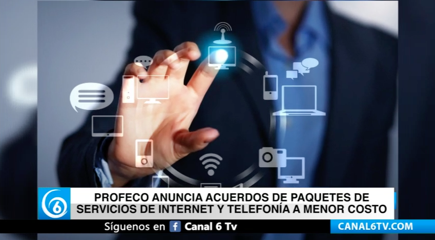Profeco anuncia acuerdos de paquetes de servicios de internet y telefonía