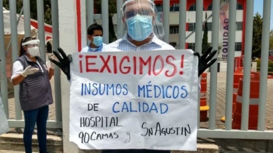Chimalhuacán denunció mala calidad de insumos médicos en centros Covid-19