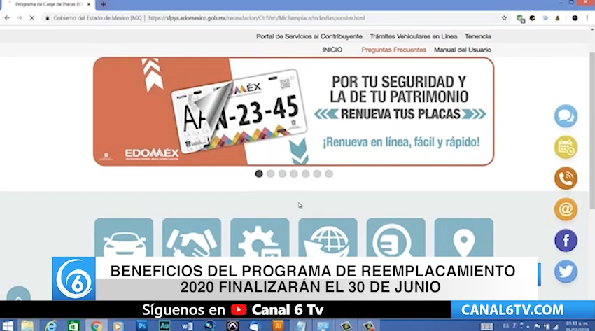 Beneficios del programa de reemplacamiento 2020 finalizarán el 30 de junio
